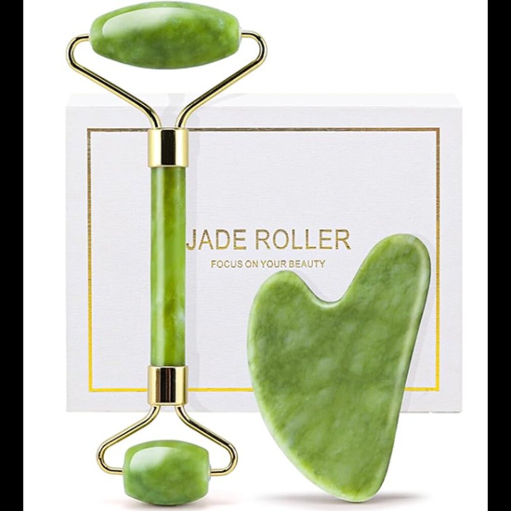 Gua Sha Facial Tool & Jade Roll
